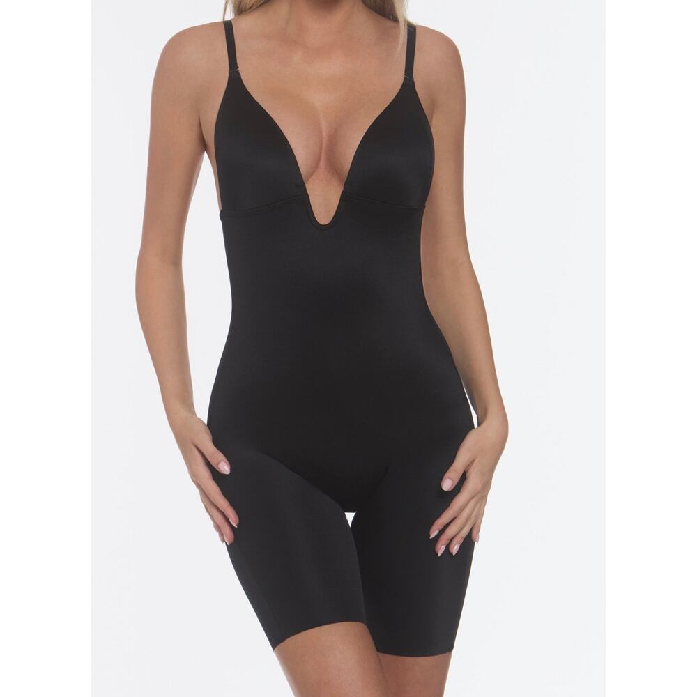 Dominique Women's Unity Low Back Thigh Shaper Bodysuit - Black M